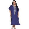 image:imageGypsie Blu Caftans for Women Plus Size Polyester Maxi Beach Dresses Bathing Suit Long Kaftan Swimsuit Coverup House DressDeep Royal Blue