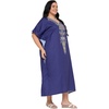 image:imageGypsie Blu Caftans for Women Plus Size Polyester Maxi Beach Dresses Bathing Suit Long Kaftan Swimsuit Coverup House DressDeep Royal Blue