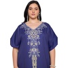 image:imageGypsie Blu Caftans for Women Plus Size Polyester Maxi Beach Dresses Bathing Suit Long Kaftan Swimsuit Coverup House DressDeep Royal Blue