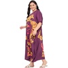 image:imageGypsie Blu Caftans for Women Plus Size Polyester Maxi Beach Dresses Bathing Suit Long Kaftan Swimsuit Coverup House DressMaroon