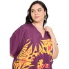 image:imageGypsie Blu Caftans for Women Plus Size Polyester Maxi Beach Dresses Bathing Suit Long Kaftan Swimsuit Coverup House DressMaroon