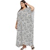 image:imageGypsie Blu Caftans for Women Plus Size Polyester Maxi Beach Dresses Bathing Suit Long Kaftan Swimsuit Coverup House DressOffwhite
