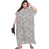 image:imageGypsie Blu Caftans for Women Plus Size Polyester Maxi Beach Dresses Bathing Suit Long Kaftan Swimsuit Coverup House DressOffwhite