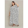 image:imageGypsie Blu Caftans for Women Plus Size Polyester Maxi Beach Dresses Bathing Suit Long Kaftan Swimsuit Coverup House DressOffwhite