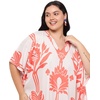 image:imageGypsie Blu Caftans for Women Plus Size Polyester Maxi Beach Dresses Bathing Suit Long Kaftan Swimsuit Coverup House DressOrange  White