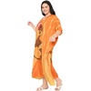 image:imageGypsie Blu Caftans for Women Plus Size Polyester Maxi Beach Dresses Bathing Suit Long Kaftan Swimsuit Coverup House DressOrange