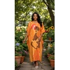 image:imageGypsie Blu Caftans for Women Plus Size Polyester Maxi Beach Dresses Bathing Suit Long Kaftan Swimsuit Coverup House DressOrange