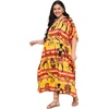 image:imageGypsie Blu Caftans for Women Plus Size Polyester Maxi Beach Dresses Bathing Suit Long Kaftan Swimsuit Coverup House DressOrangeyellow