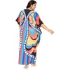 image:imageGypsie Blu Caftans for Women Plus Size Polyester Maxi Beach Dresses Bathing Suit Long Kaftan Swimsuit Coverup House DressPeach  Blue