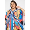 image:imageGypsie Blu Caftans for Women Plus Size Polyester Maxi Beach Dresses Bathing Suit Long Kaftan Swimsuit Coverup House DressPeach  Blue