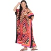 image:imageGypsie Blu Caftans for Women Plus Size Polyester Maxi Beach Dresses Bathing Suit Long Kaftan Swimsuit Coverup House DressPink  Black