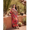 image:imageGypsie Blu Caftans for Women Plus Size Polyester Maxi Beach Dresses Bathing Suit Long Kaftan Swimsuit Coverup House DressPink  Black