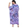 image:imageGypsie Blu Caftans for Women Plus Size Polyester Maxi Beach Dresses Bathing Suit Long Kaftan Swimsuit Coverup House DressPurple