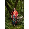image:imageGypsie Blu Caftans for Women Plus Size Polyester Maxi Beach Dresses Bathing Suit Long Kaftan Swimsuit Coverup House DressRed