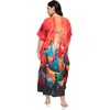 image:imageGypsie Blu Caftans for Women Plus Size Polyester Maxi Beach Dresses Bathing Suit Long Kaftan Swimsuit Coverup House DressRed