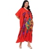 image:imageGypsie Blu Caftans for Women Plus Size Polyester Maxi Beach Dresses Bathing Suit Long Kaftan Swimsuit Coverup House DressRed Lady Tribal