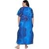 image:imageGypsie Blu Caftans for Women Plus Size Polyester Maxi Beach Dresses Bathing Suit Long Kaftan Swimsuit Coverup House DressRoyal Blue