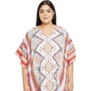 image:imageGypsie Blu Caftans for Women Plus Size Polyester Maxi Beach Dresses Bathing Suit Long Kaftan Swimsuit Coverup House DressWhite  Orange