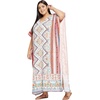 image:imageGypsie Blu Caftans for Women Plus Size Polyester Maxi Beach Dresses Bathing Suit Long Kaftan Swimsuit Coverup House DressWhite  Orange