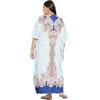 image:imageGypsie Blu Caftans for Women Plus Size Polyester Maxi Beach Dresses Bathing Suit Long Kaftan Swimsuit Coverup House DressWhite Paisley  Floral