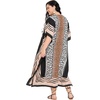 image:imageGypsie Blu Womens Plus Size Printed Caftan Maxi Dress Beach Cover Up Summer Dress VNeck Kimono Sleeve Lounge WearBeige