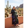 image:imageGypsie Blu Womens Plus Size Printed Caftan Maxi Dress Beach Cover Up Summer Dress VNeck Kimono Sleeve Lounge WearBlack  Purple Geometric
