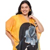 image:imageGypsie Blu Womens Plus Size Printed Caftan Maxi Dress Beach Cover Up Summer Dress VNeck Kimono Sleeve Lounge WearGradient Orange