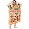 image:imageGypsie Blu Womens Plus Size Printed Caftan Maxi Dress Beach Cover Up Summer Dress VNeck Kimono Sleeve Lounge WearLight Blush Pink