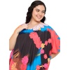 image:imageGypsie Blu Womens Plus Size Printed Caftan Maxi Dress Beach Cover Up Summer Dress VNeck Kimono Sleeve Lounge WearMulticolour Lady Print