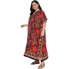image:imageGypsie Blu Womens Plus Size Printed Caftan Maxi Dress Beach Cover Up Summer Dress VNeck Kimono Sleeve Lounge WearRed Floral