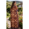 image:imageGypsie Blu Womens Plus Size Printed Caftan Maxi Dress Beach Cover Up Summer Dress VNeck Kimono Sleeve Lounge WearWarm Burnt Orange