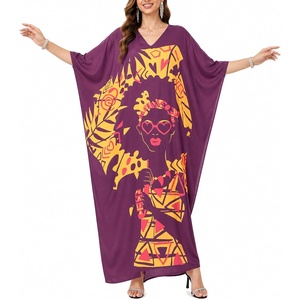 image:imageGypsie Blu Caftans for Women Plus Size Polyester Maxi Beach Dresses Bathing Suit Long Kaftan Swimsuit Coverup House DressMaroon