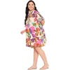 image:imageGypsie Blu Women Plus Size Short Caftan Dress Stylish Polyester Beach Cover Up Tunic Top Dresses for Summer WearBeige