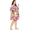 image:imageGypsie Blu Women Plus Size Short Caftan Dress Stylish Polyester Beach Cover Up Tunic Top Dresses for Summer WearBeige