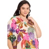 image:imageGypsie Blu Women Plus Size Short Caftan Dress Stylish Polyester Beach Cover Up Tunic Top Dresses for Summer WearBeige