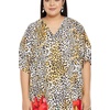 image:imageGypsie Blu Women Plus Size Kaftan Dress Beach Cover Up Maxi Dresses for Women VNeck Kimono Sleeve 1X3XBlack  Brown