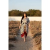 image:imageGypsie Blu Women Plus Size Kaftan Dress Beach Cover Up Maxi Dresses for Women VNeck Kimono Sleeve 1X3XBlack  White Animal