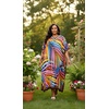image:imageGypsie Blu Women Plus Size Kaftan Dress Beach Cover Up Maxi Dresses for Women VNeck Kimono Sleeve 1X3XBlack