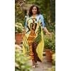 image:imageGypsie Blu Women Plus Size Kaftan Dress Beach Cover Up Maxi Dresses for Women VNeck Kimono Sleeve 1X3XBright Yellow