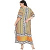 image:imageGypsie Blu Women Plus Size Kaftan Dress Beach Cover Up Maxi Dresses for Women VNeck Kimono Sleeve 1X3XBrown  Grey