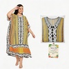 image:imageGypsie Blu Women Plus Size Kaftan Dress Beach Cover Up Maxi Dresses for Women VNeck Kimono Sleeve 1X3XBrown  Grey