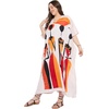 image:imageGypsie Blu Women Plus Size Kaftan Dress Beach Cover Up Maxi Dresses for Women VNeck Kimono Sleeve 1X3XCream