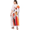 image:imageGypsie Blu Women Plus Size Kaftan Dress Beach Cover Up Maxi Dresses for Women VNeck Kimono Sleeve 1X3XCream