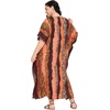 image:imageGypsie Blu Women Plus Size Kaftan Dress Beach Cover Up Maxi Dresses for Women VNeck Kimono Sleeve 1X3XDark Brown