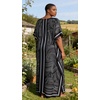 image:imageGypsie Blu Women Plus Size Kaftan Dress Beach Cover Up Maxi Dresses for Women VNeck Kimono Sleeve 1X3XDark Navy Blue