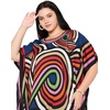 image:imageGypsie Blu Women Plus Size Kaftan Dress Beach Cover Up Maxi Dresses for Women VNeck Kimono Sleeve 1X3XDeep Blue