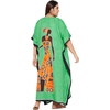 image:imageGypsie Blu Women Plus Size Kaftan Dress Beach Cover Up Maxi Dresses for Women VNeck Kimono Sleeve 1X3XGrass Green