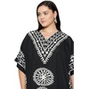 image:imageGypsie Blu Women Plus Size Kaftan Dress Beach Cover Up Maxi Dresses for Women VNeck Kimono Sleeve 1X3XJet Black