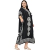 image:imageGypsie Blu Women Plus Size Kaftan Dress Beach Cover Up Maxi Dresses for Women VNeck Kimono Sleeve 1X3XJet Black