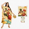 image:imageGypsie Blu Women Plus Size Kaftan Dress Beach Cover Up Maxi Dresses for Women VNeck Kimono Sleeve 1X3XLight Cream